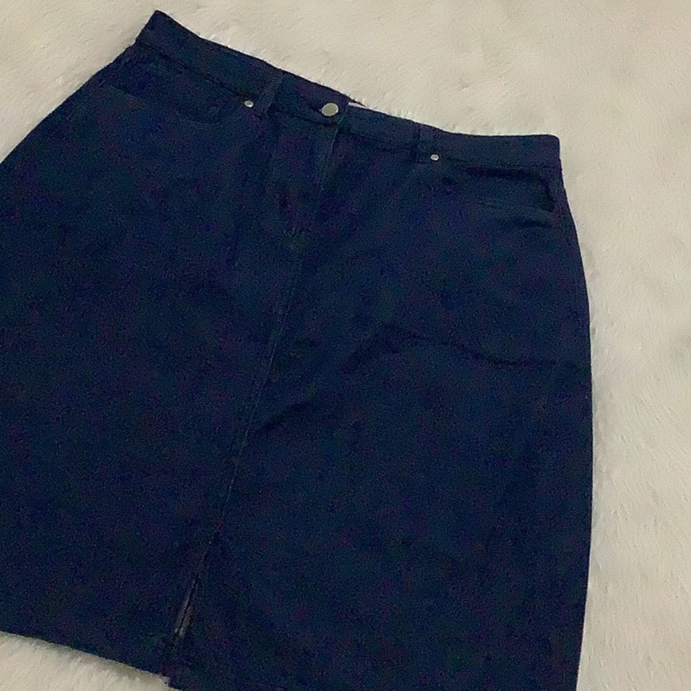 Mast and Barbour women’s dark denim jean pencil straight skirt size 34